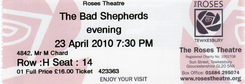 THE BAD SHEPHERDS Ticket